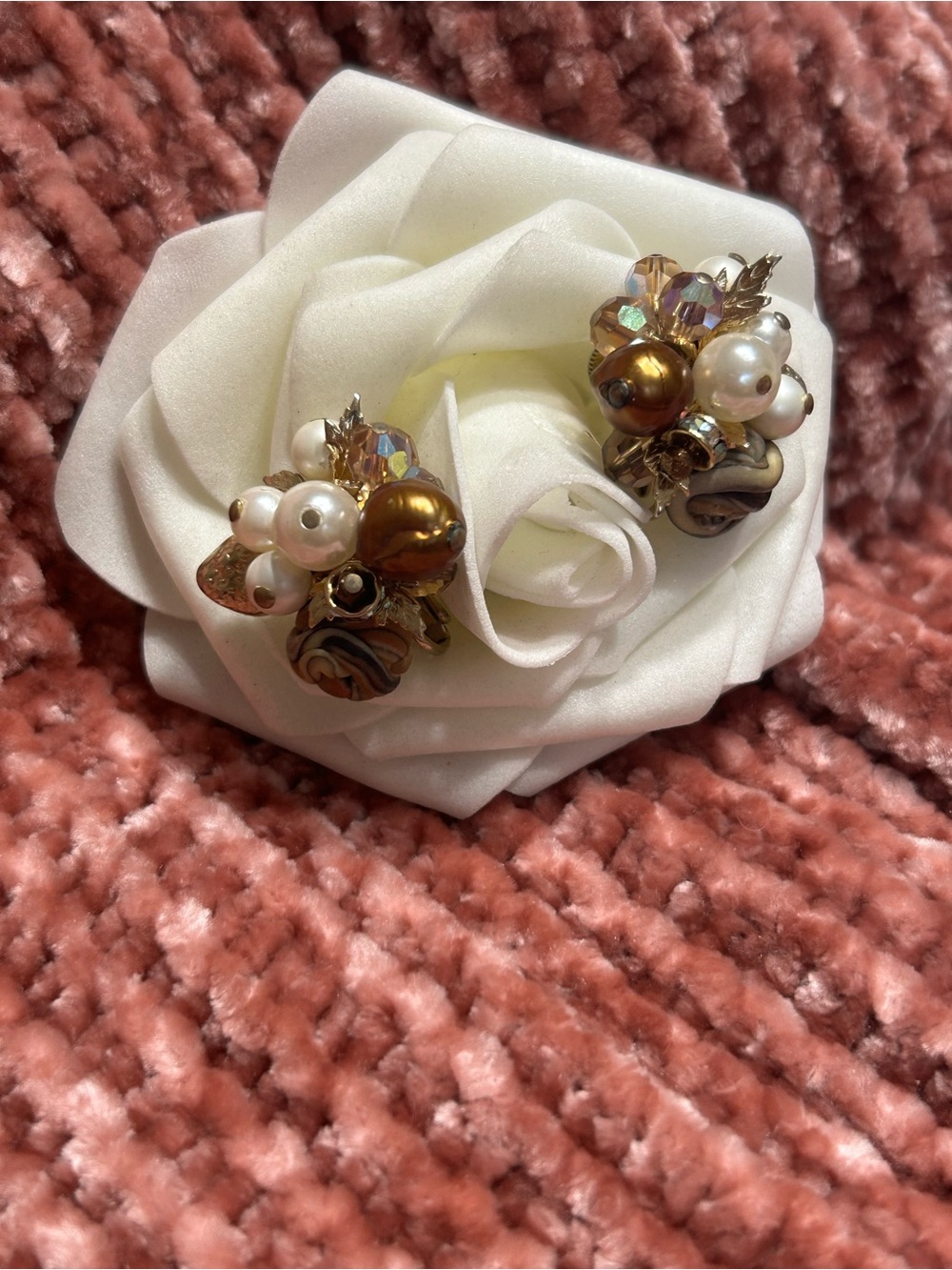 Vendome 50’s Cluster Clipon/Screwbacks Earrings